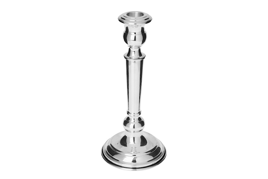 Candlestick silver one flame Selezione Zanolli