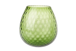Candle holder vase Macramè XXL Murano glass Soraya Green Nasonmoretti