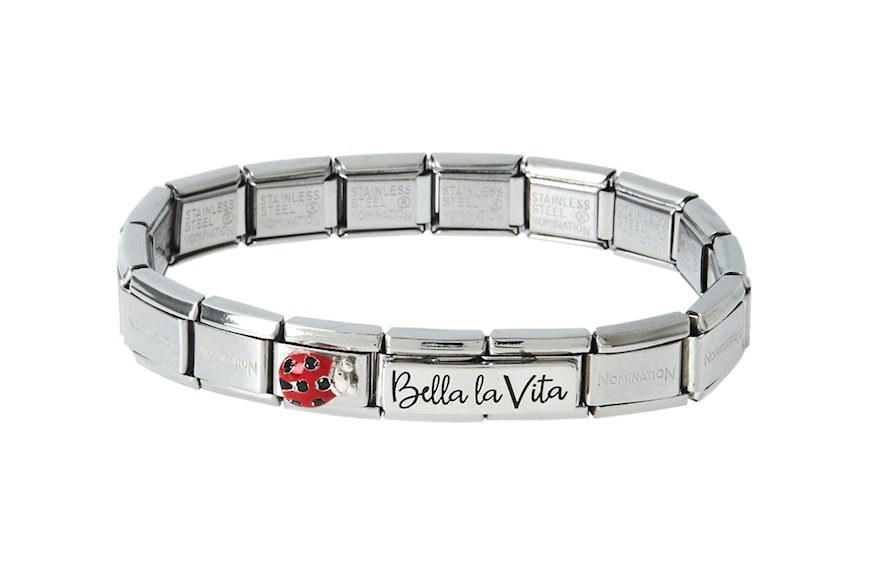 Bracelet Composable steel Bella la Vita e Ladybug Nomination