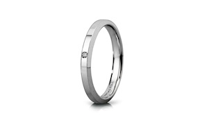 Fede Hydra oro 750‰ con diamante Unoaerre