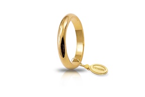 Fede Francesina oro 750‰ oro bianco Unoaerre