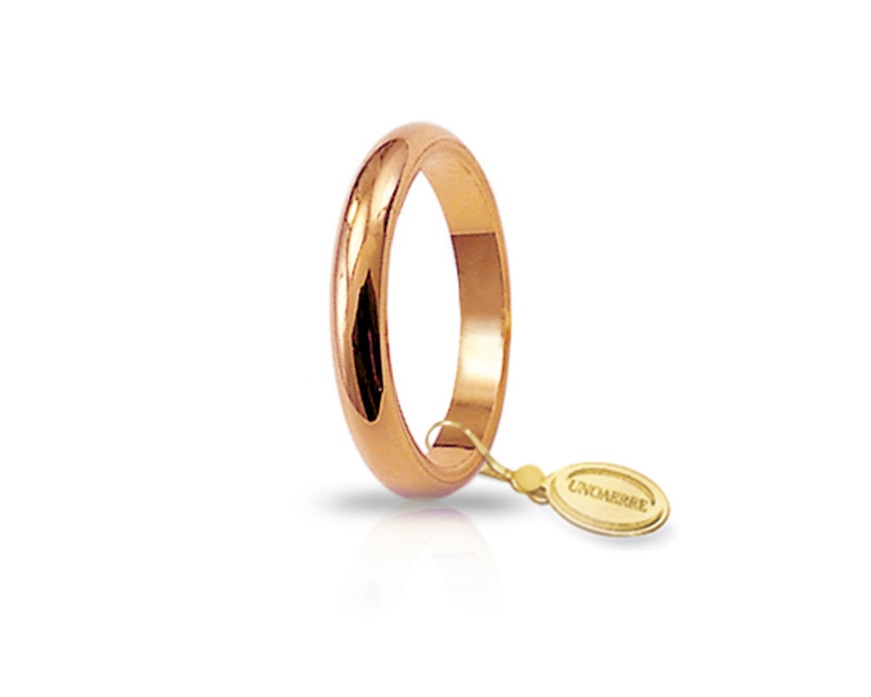 Fede Matrimonio Oro Rosso Unoaerre Fede Francesina Oro 750‰ Oro