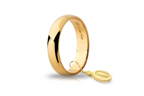 Fede Larga oro 750‰ oro giallo Unoaerre