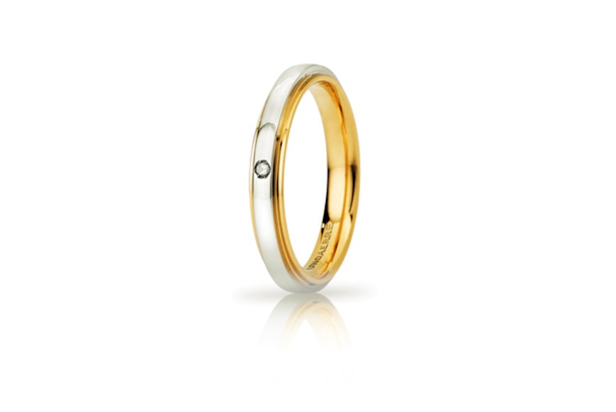 Fede Cassiopea oro 750‰ con diamante Unoaerre