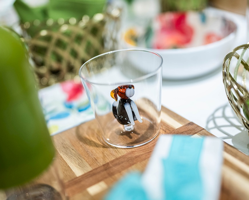 Bicchiere tumbler Dogs English Foxhound Ichendorf