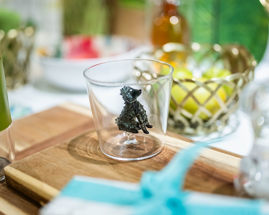 Tumbler glass Dogs Poodle Ichendorf