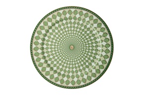 Service plate Signum Fern porcelain Swarovski x Rosenthal