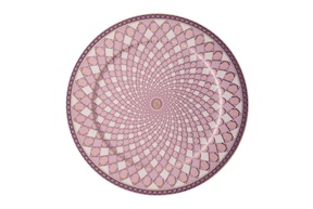 Service plate Signum Rose porcelain Swarovski x Rosenthal
