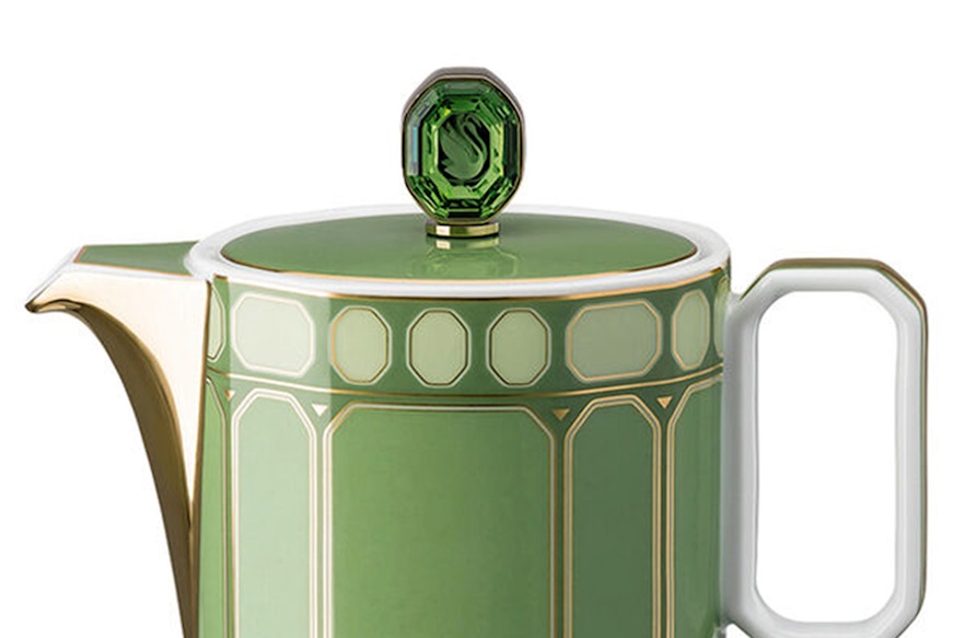 Lattiera Signum Fern porcellana Swarovski x Rosenthal