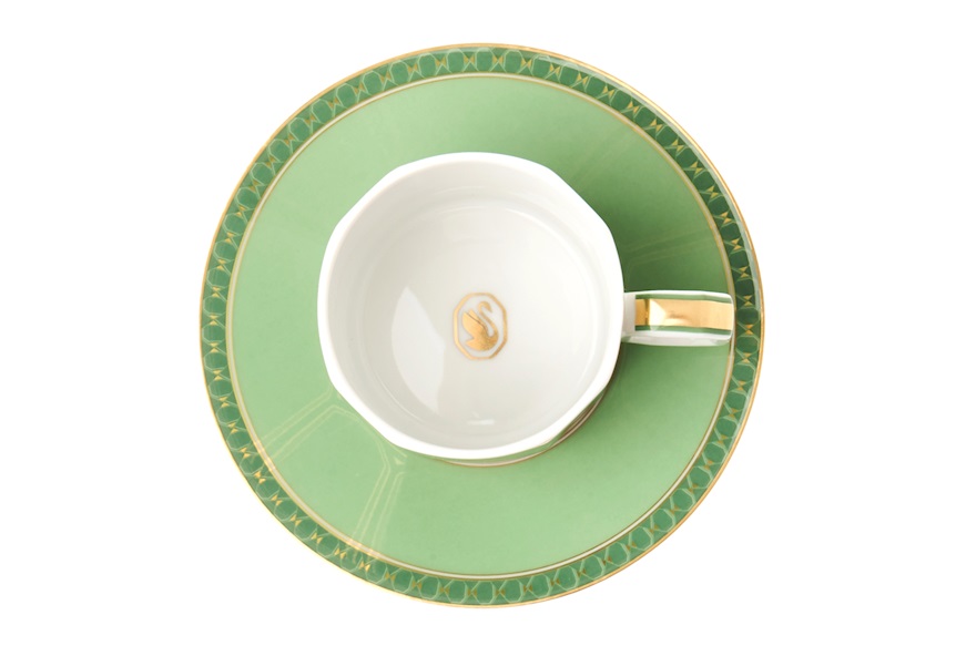 Espresso cup set Signum Fern porcelain Swarovski x Rosenthal