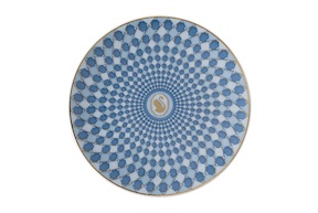 Little plate Signum Azure porcelain Swarovski x Rosenthal