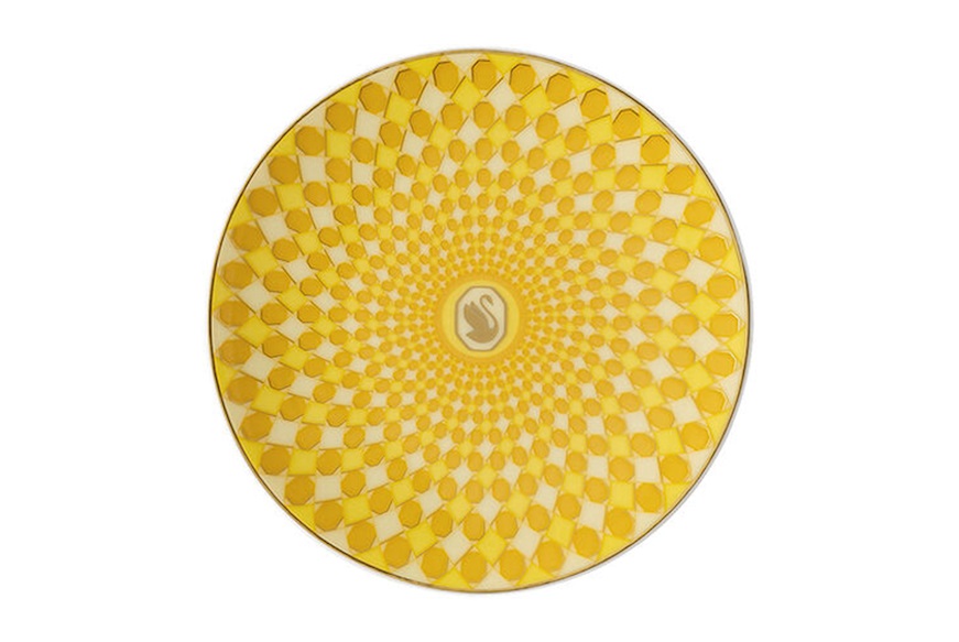 Piattino Signum Jonquil porcellana Swarovski x Rosenthal