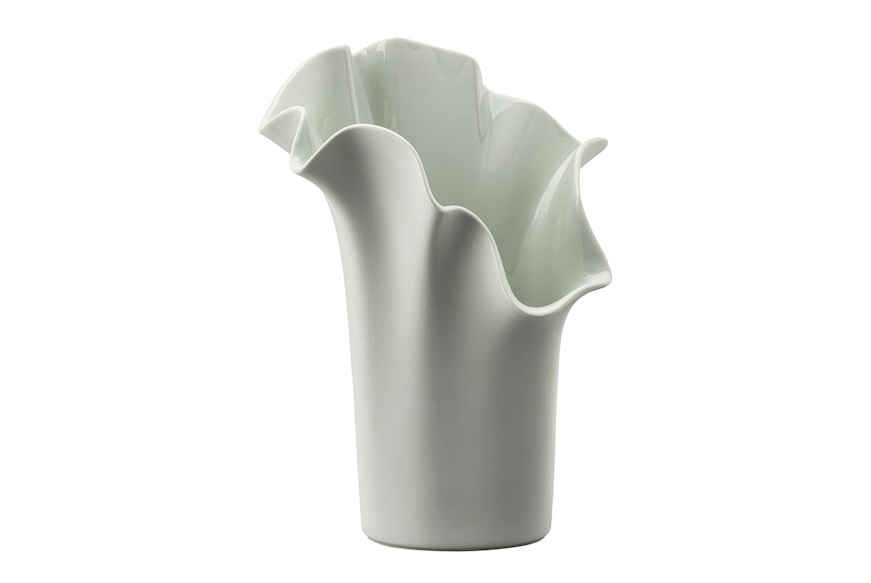 Vaso Asym porcellana sea salt Swarovski x Rosenthal