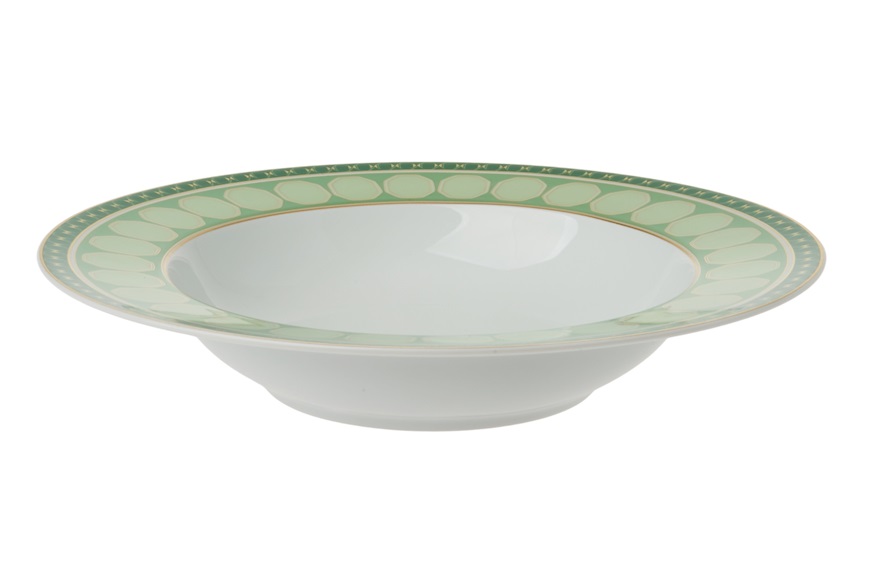 Deep plate Signum Fern porcelain Swarovski x Rosenthal