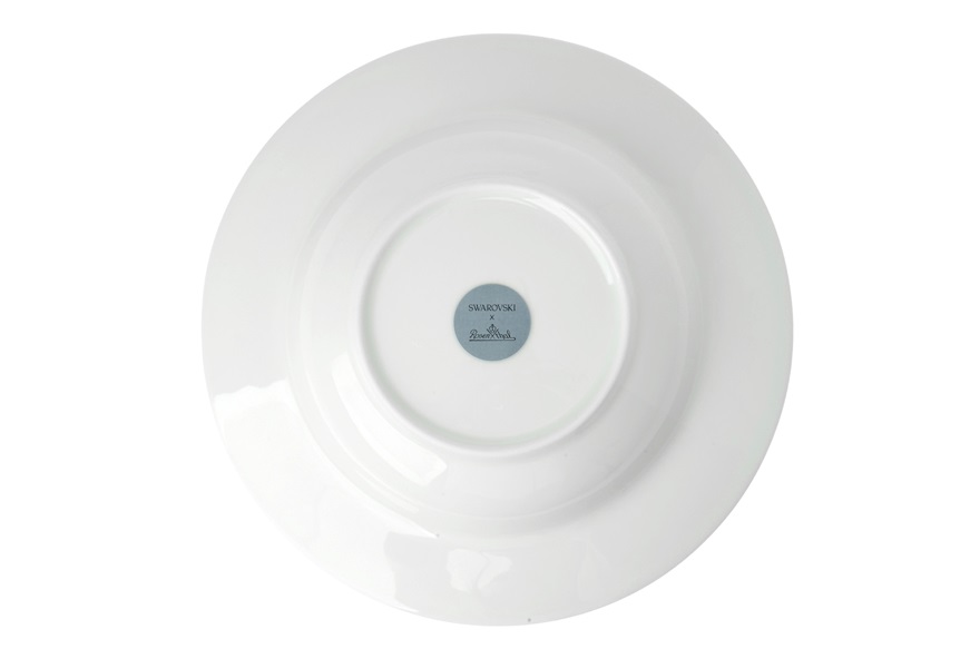 Deep plate Signum Fern porcelain Swarovski x Rosenthal