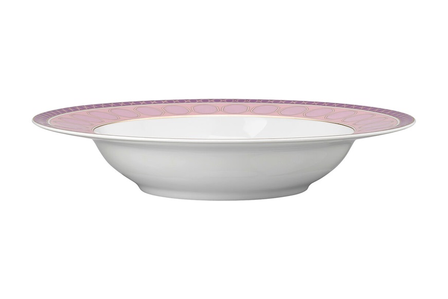 Deep plate Signum Rose porcelain Swarovski x Rosenthal