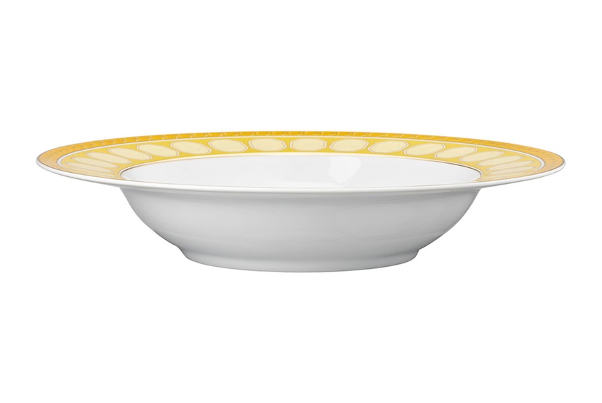 Deep plate Signum Jonquil porcelain Swarovski x Rosenthal