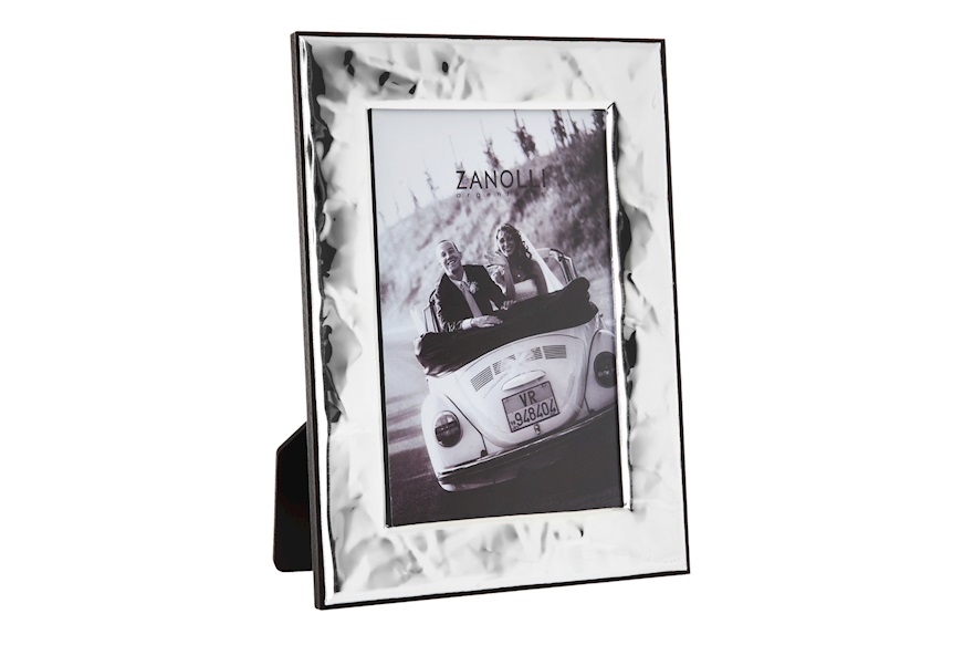 Picture frame Stropicciata bilaminated Silver Selezione Zanolli