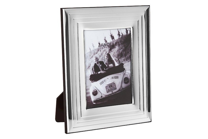 Picture frame Righe bilaminated Silver Selezione Zanolli