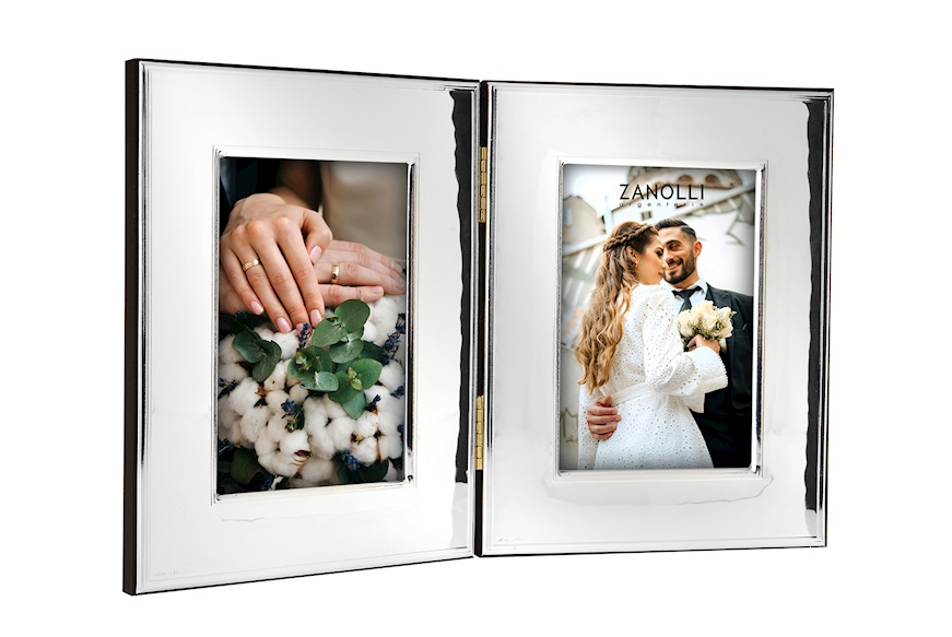 Double picture frame Milord bilaminated Silver Selezione Zanolli