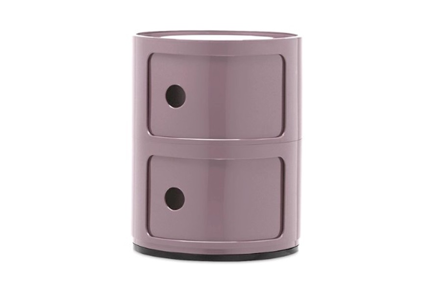 Cassettiera Componibile a due elementi colore malva Kartell