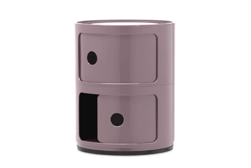 Cassettiera Componibile a due elementi colore malva Kartell