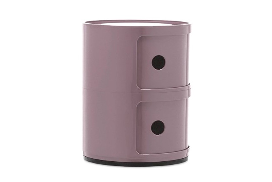 Cassettiera Componibile a due elementi colore malva Kartell
