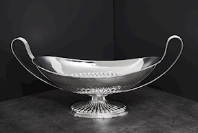 Stand silver 1125 grammi with handles Zanolli Vintage