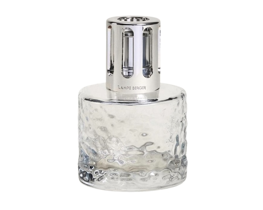 Cofanetto lampada catalitica Mirage Transparente con profumo 250 ml The Blanc Purete Maison Berger Paris