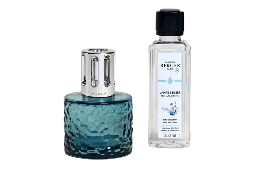 Cofanetto Lampada Catalitica Mirage Bleue con profumo 250 ml Bleu Seduction Maison Berger Paris
