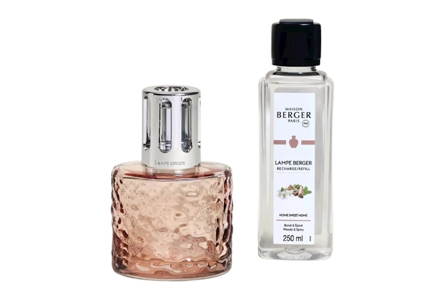 Gift Pack Lamp Mirage Rose Pale with 250 ml perfume Home Sweet Home Maison Berger Paris