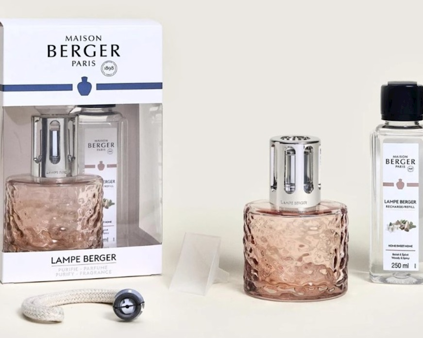 Cofanetto lampada catalitica Mirage Rose Pale con profumo 250 ml Home Sweet Home Maison Berger Paris