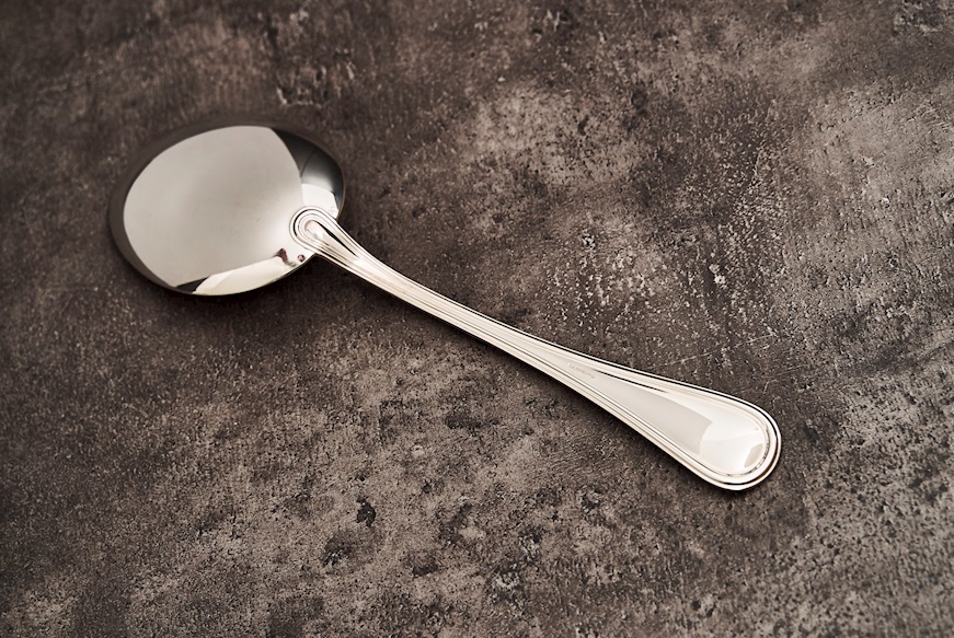 Cucchiaio risotto argento 190 grammi in stile Inglese usato ricondizionato Zanolli Vintage