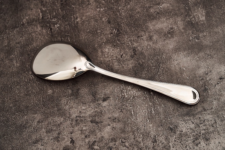 Cucchiaio risotto argento 195 grammi in stile Inglese usato ricondizionato Zanolli Vintage