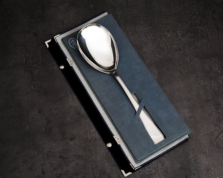 Cucchiaio risotto argento 195 grammi in stile Inglese usato ricondizionato Zanolli Vintage