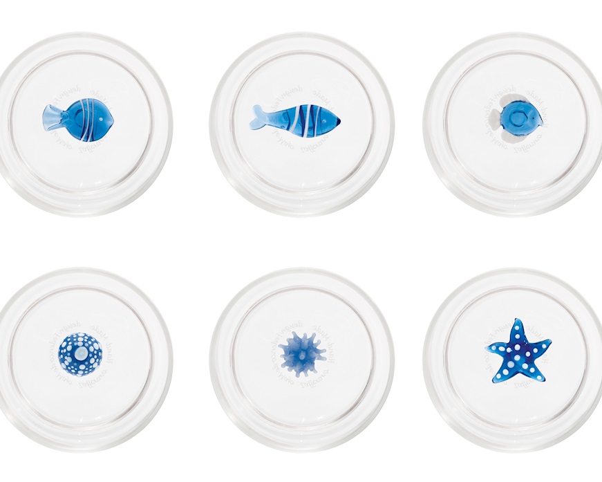 Confezione di bicchieri tumbler Teca Mare decori assortiti 6 pezzi Zafferano