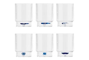 Tumbler set Teca mix decoration 6 pieces Zafferano