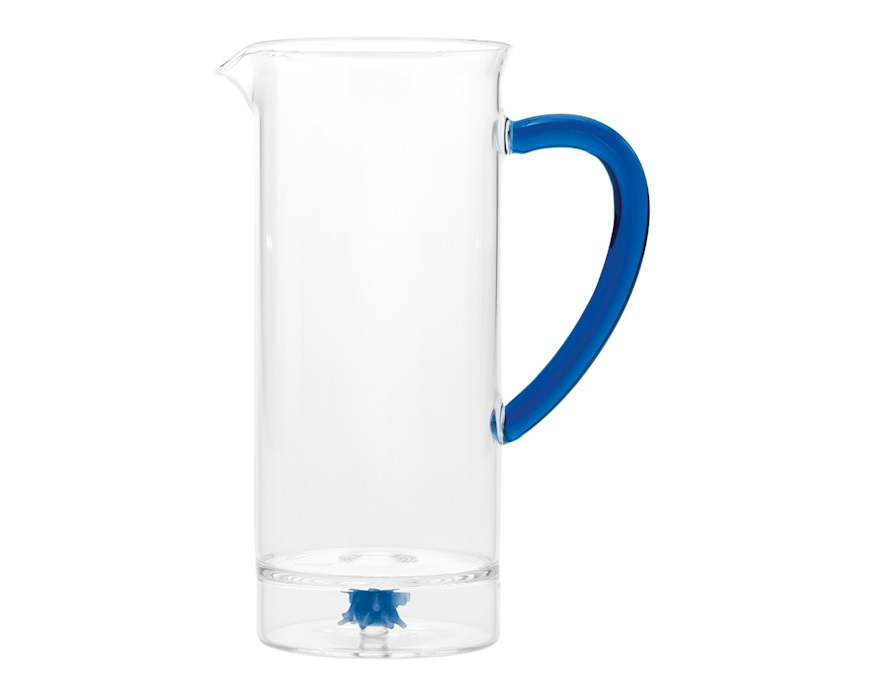 Caraffa Teca Mare riccio blu Zafferano