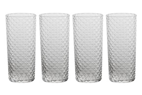 Tumbler glass High Ball Veneziano Mixology 4 pieces Zafferano