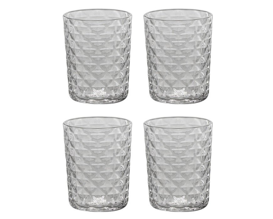 Tumbler glass shot Veneziano Mixology 4 pieces Zafferano