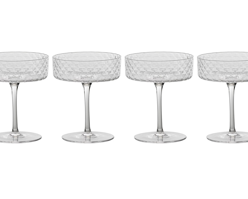 Champagne goblet Veneziano Mixology 4 pieces Zafferano