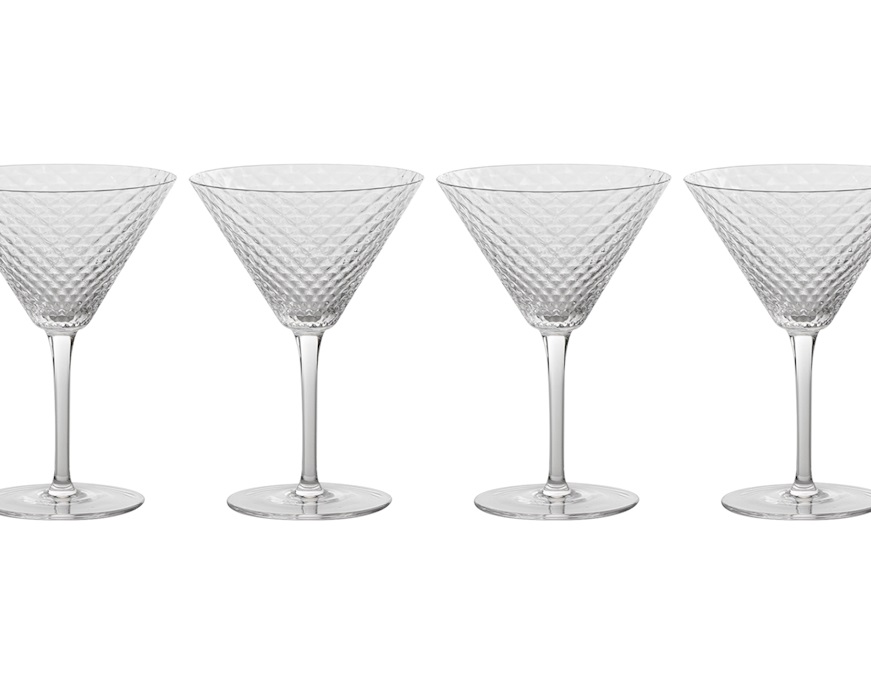 Martini goblet Veneziano Mixology 4 pieces Zafferano