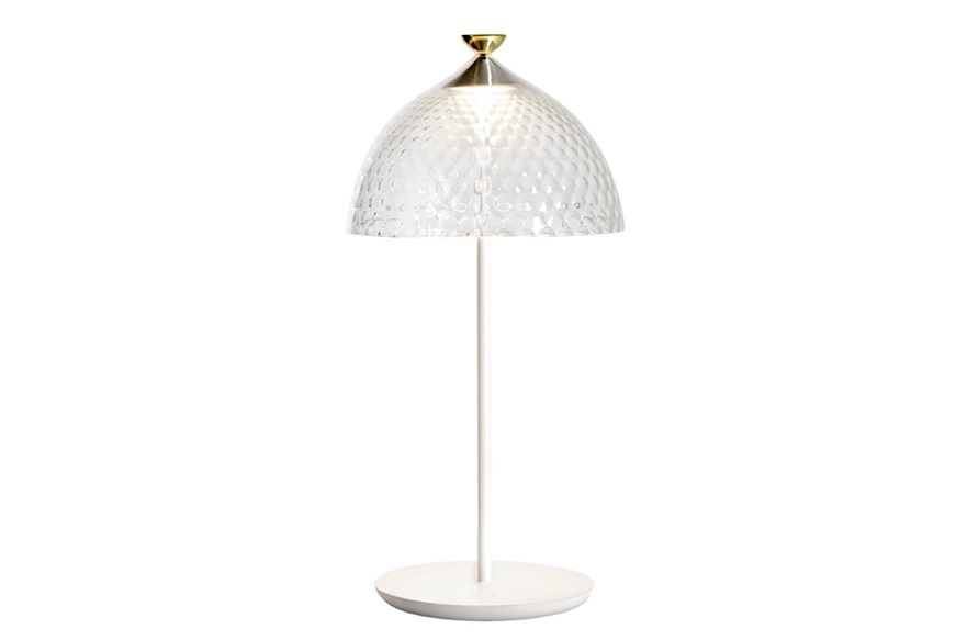 Pumo Lamp trasparente e bianco Kartell
