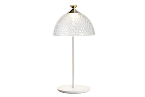 Pumo Lamp trasparente e bianco Kartell