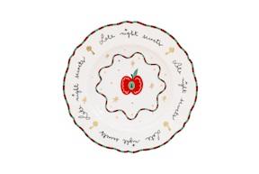 Piatto fondo Il Frutto della Passione porcellana Mela Bitossi home