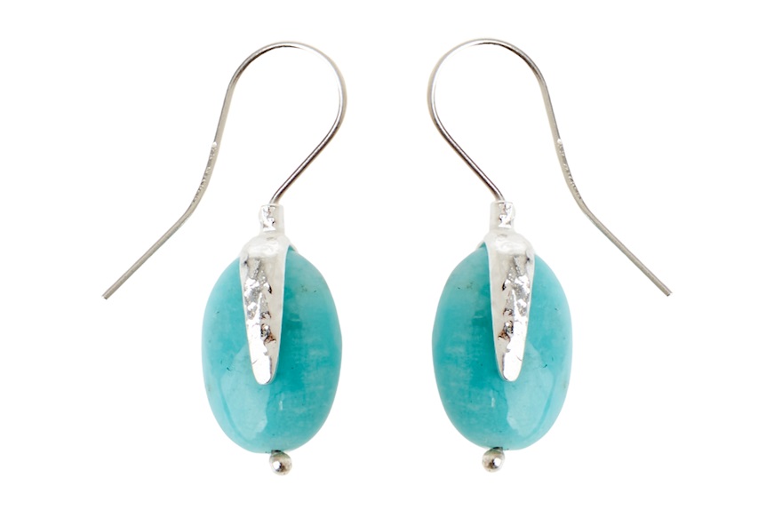 Orecchini New Positano argento con amazzonite Selezione Zanolli
