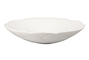 Deep plate Bloom Snow porcelain Rosenthal