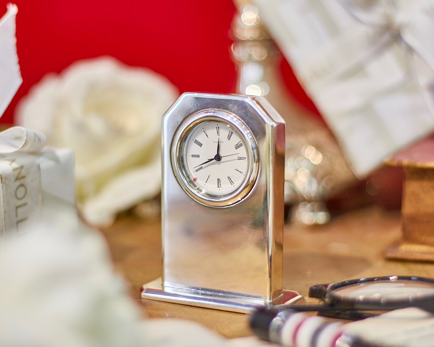 Table Clock silver Selezione Zanolli