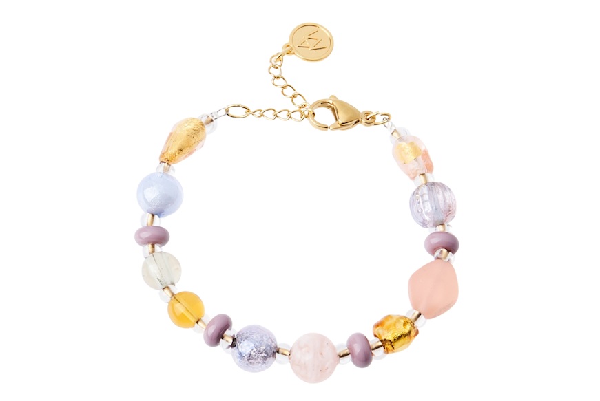 Bracelet Narciso in violet glass Antica Murrina
