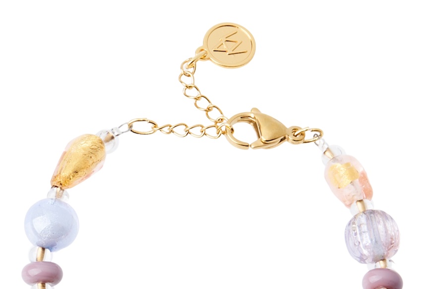 Bracelet Narciso in violet glass Antica Murrina